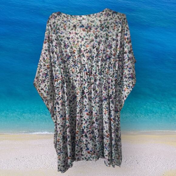 Profile by Gottex mesh floral print swimsuit coverup, small - Picture 7 of 8